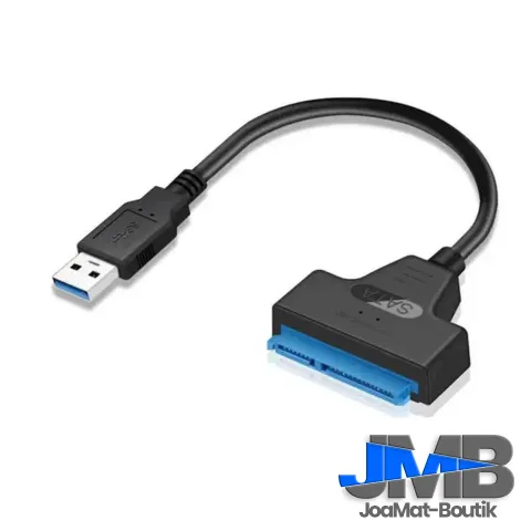 Adaptateur USB 3.0 vers SATA – Câble pour Disque Dur HDD / SSD